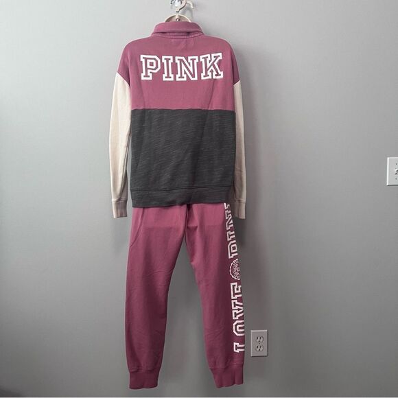 PINK Victoria's Secret 2-Piece Sweat Suit Size S/M - Picture 7 of 14